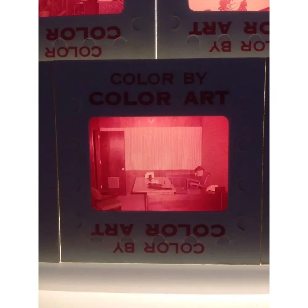 Lot 7 Vintage 50s MCM Monroe Office Building Shop Interior Photos Color Slides
